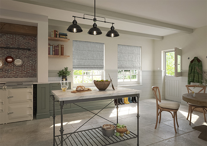 Caen Chenille, Old Silver - Roman Blind - Image 6